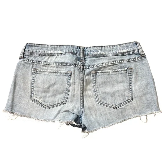 C38- Distressed Women’s waist 27 Denim Shorts - Picture 2 of 3